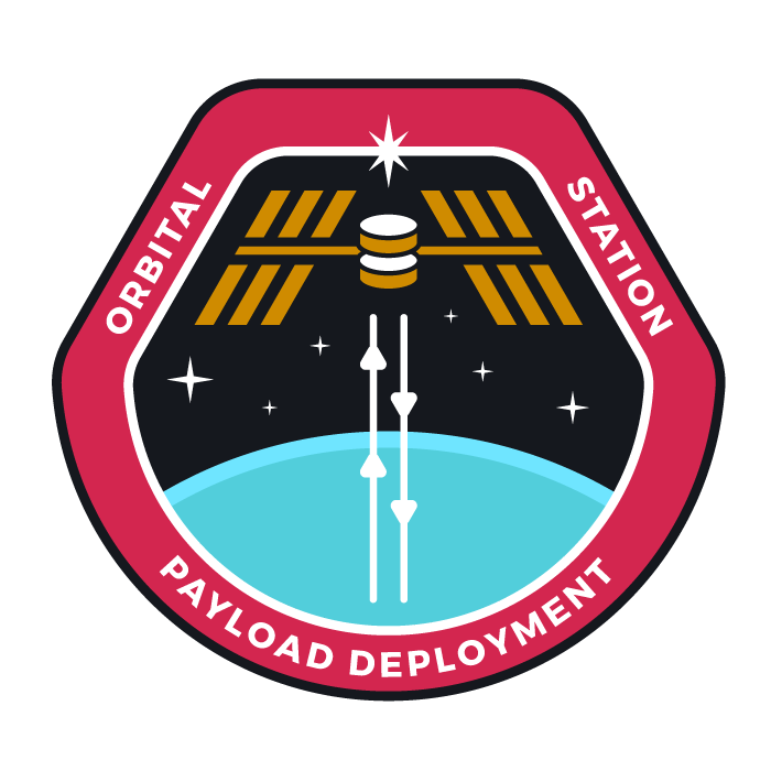 The cyberspace building crew patch for hosters: the space station