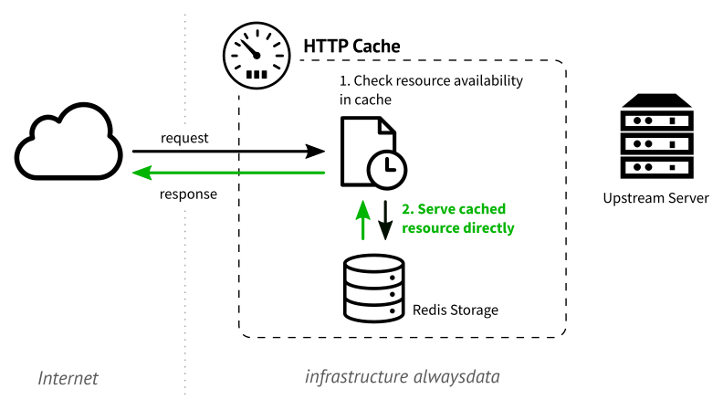 Serving a cached resource (schema)